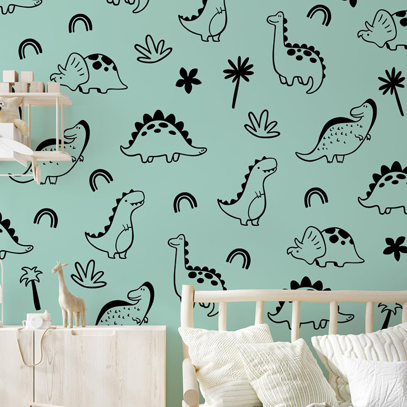 Geometrische dinosaurus boom r - Baby Nursery Jungle Animals recensie en prijs