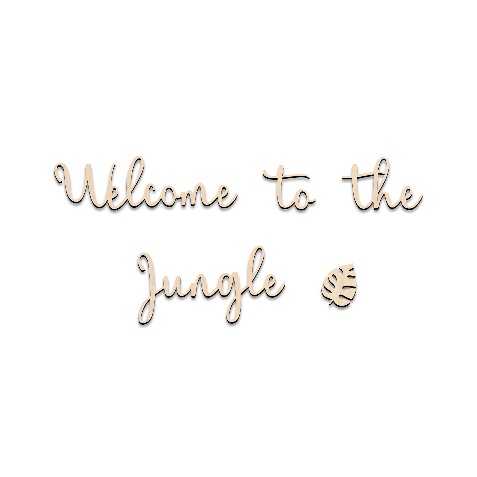 Welkom bij de Jungle houten bo - Baby Nursery Jungle Animals recensie en prijs