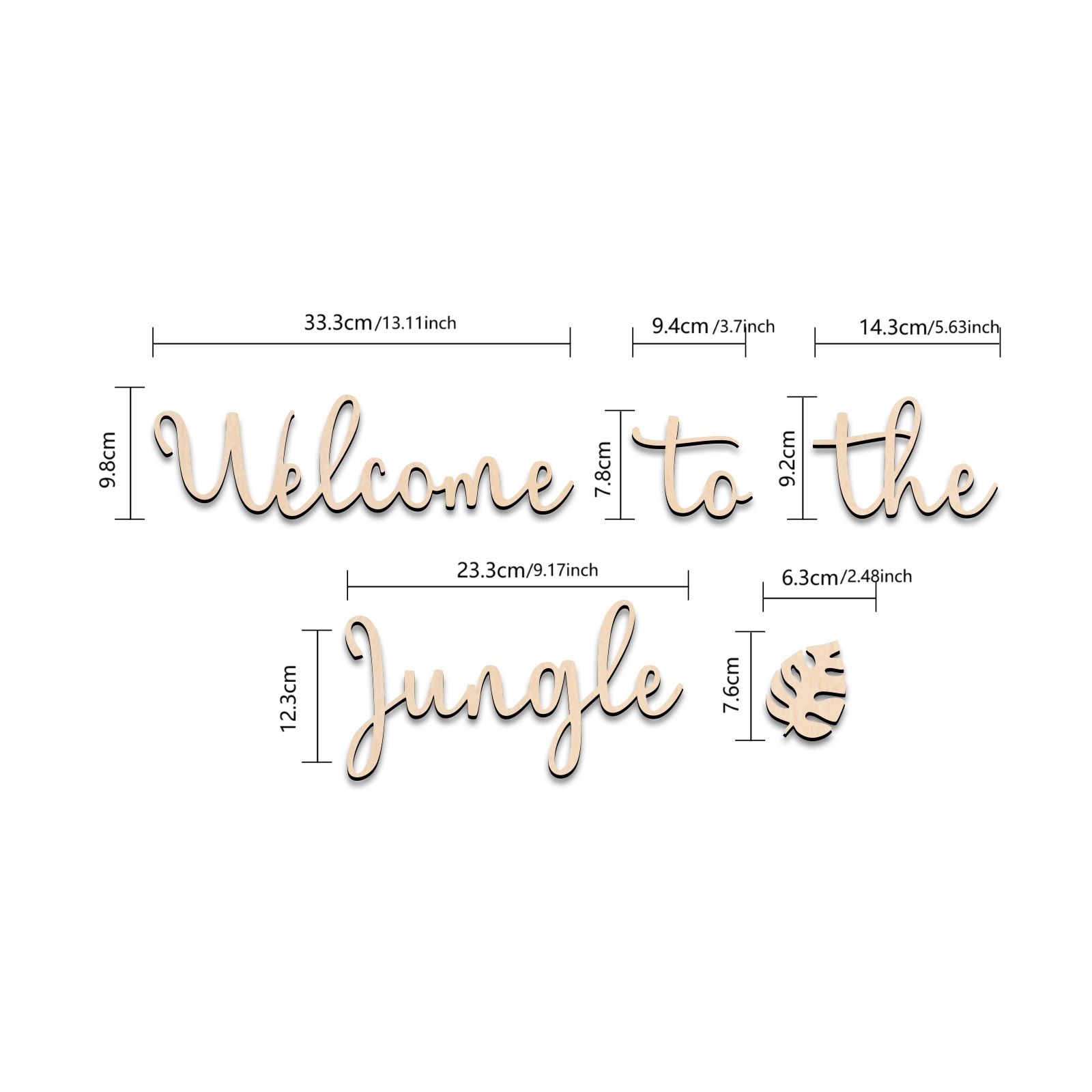 Welkom bij de Jungle houten bo - Baby Nursery Jungle Animals recensie en prijs