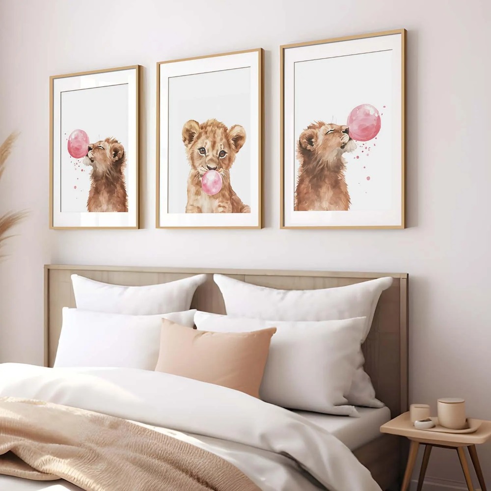 Leeuwenwelpen wanddecoratie se - Baby Nursery Animal Theme recensie en prijs
