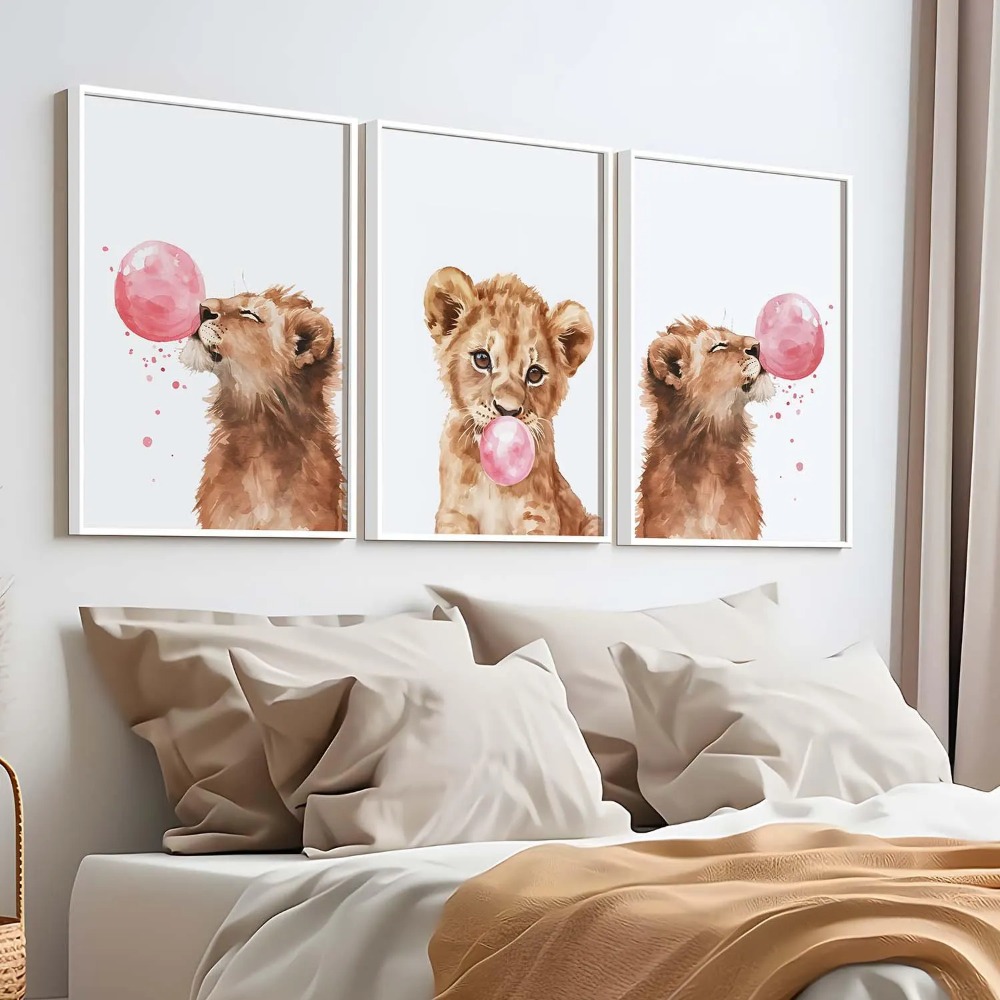 Leeuwenwelpen wanddecoratie se - Baby Nursery Animal Theme recensie en prijs