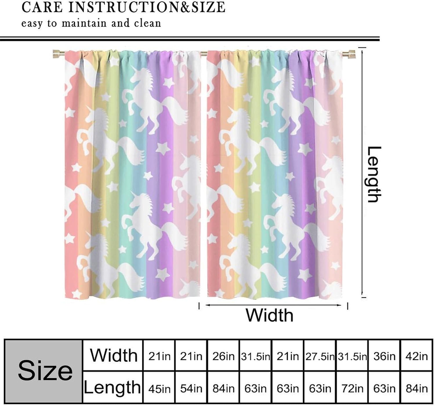 Regenboog Eenhoorn Verduisteri - Blackout Curtain Nursery recensie en prijs