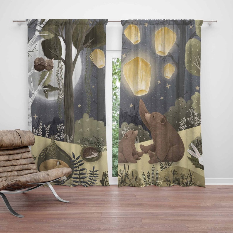 Woodland Kinderkamer Gordijnen - Blackout Curtain Nursery recensie en prijs