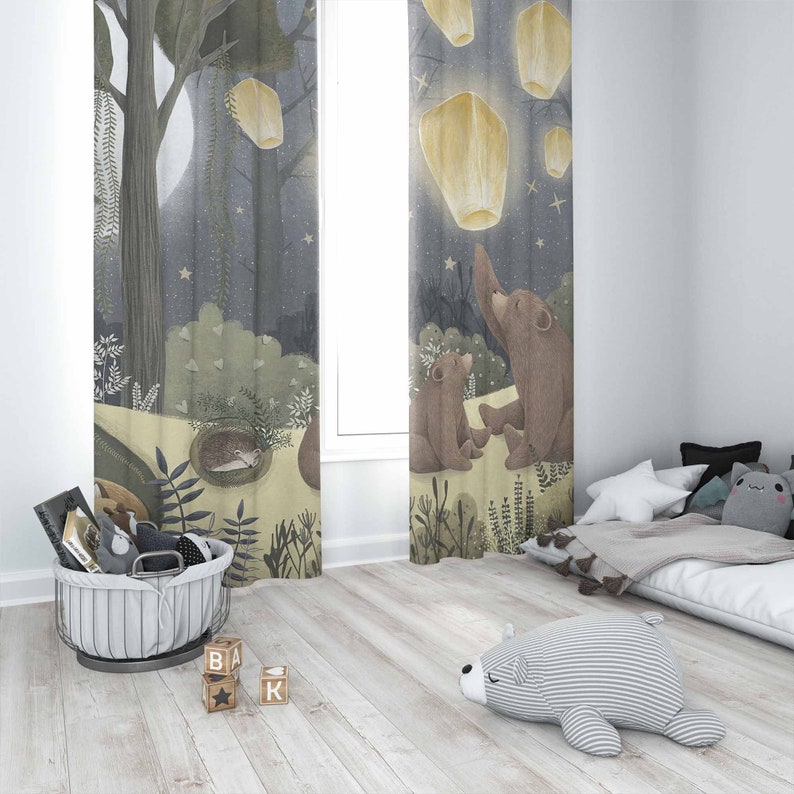 Woodland Kinderkamer Gordijnen - Blackout Curtain Nursery recensie en prijs