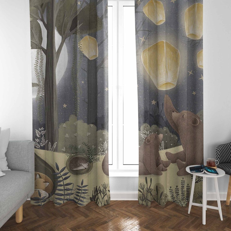 Woodland Kinderkamer Gordijnen - Blackout Curtain Nursery recensie en prijs