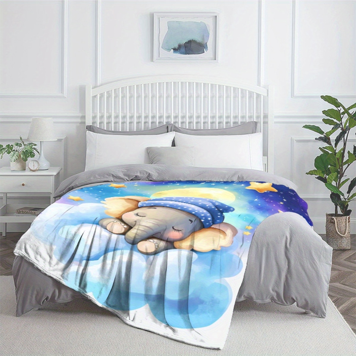Slapende babyolifant wolk ster - Baby Nursery Animal Theme recensie en prijs