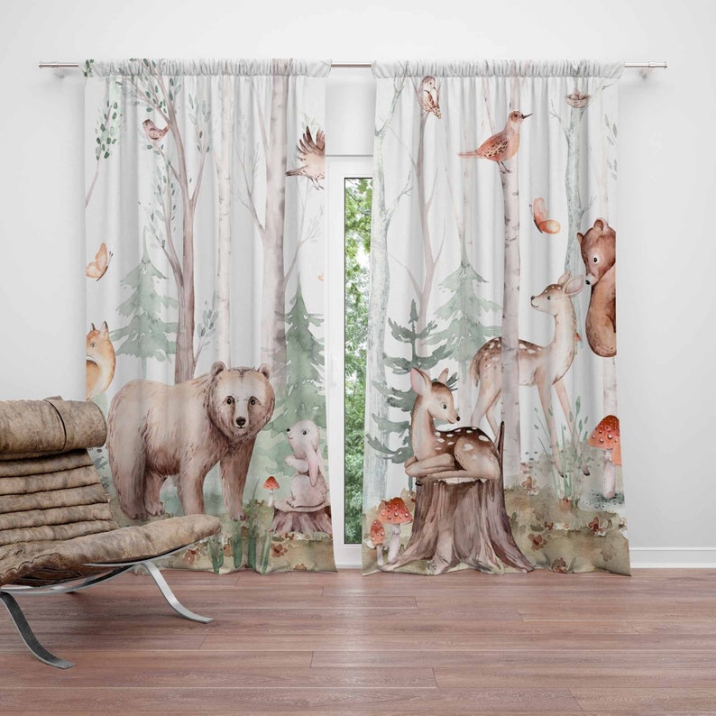 Bos Dieren Gordijnen Kinderkam - Blackout Curtain Nursery recensie en prijs