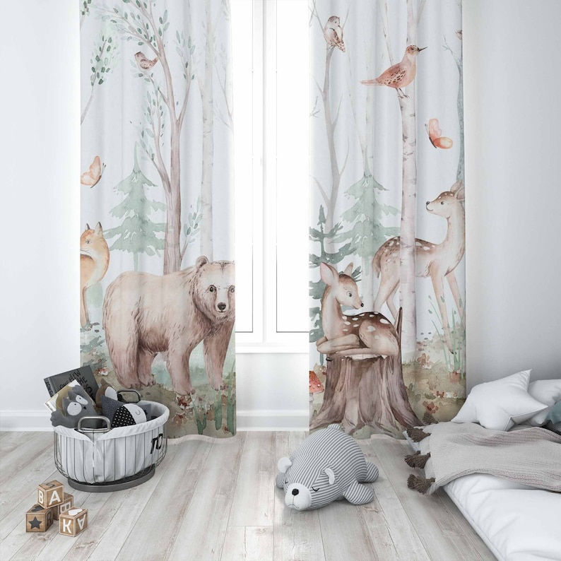 Bos Dieren Gordijnen Kinderkam - Blackout Curtain Nursery recensie en prijs