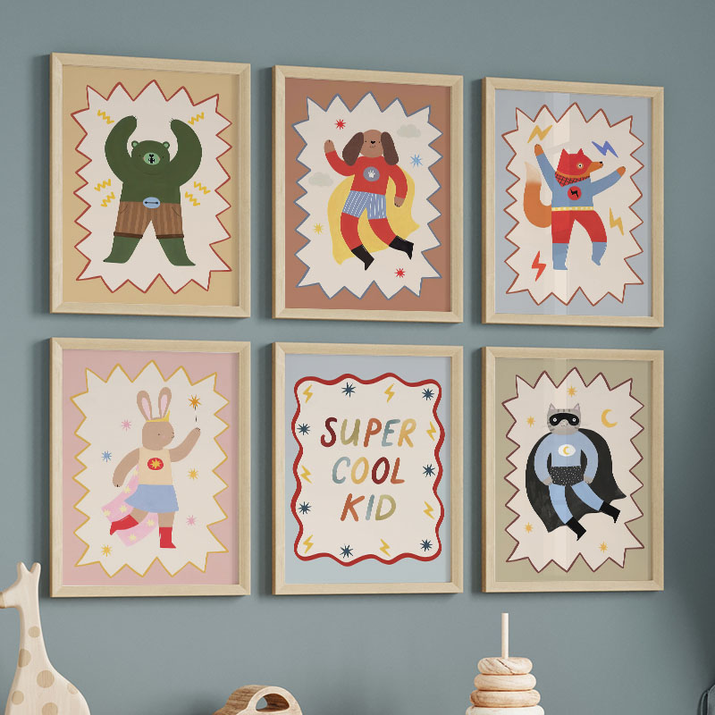 Grappige cartoon super coole k - Baby Nursery Images recensie en prijs