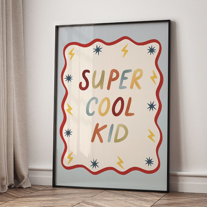 Grappige cartoon super coole k - Baby Nursery Images recensie en prijs