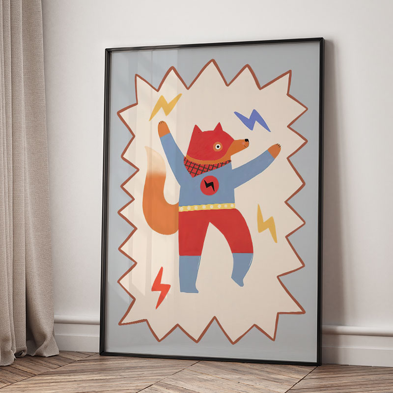 Grappige cartoon super coole k - Baby Nursery Images recensie en prijs