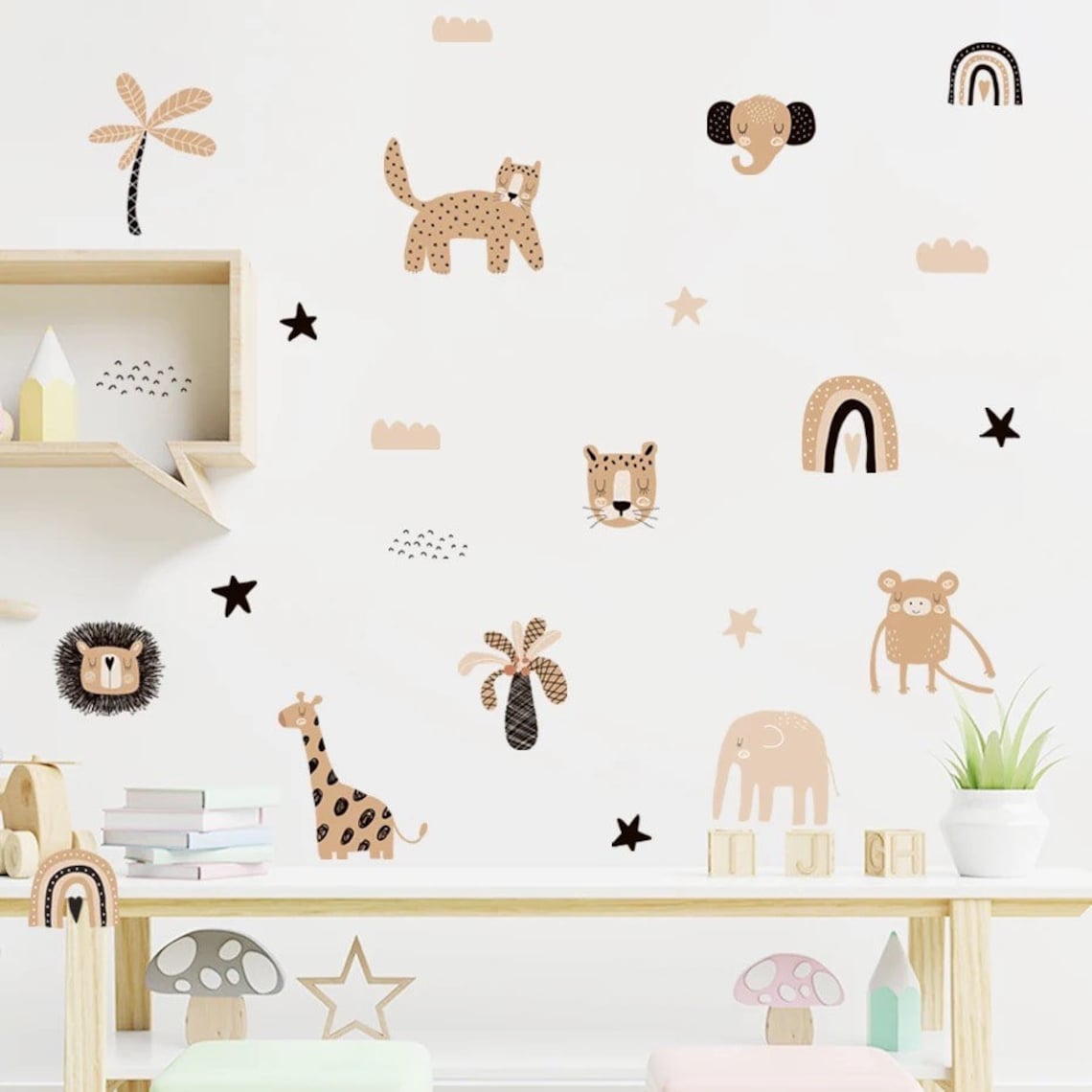 Boho Cartoon Regenbogen Ster S - Baby Nursery Labels recensie en prijs