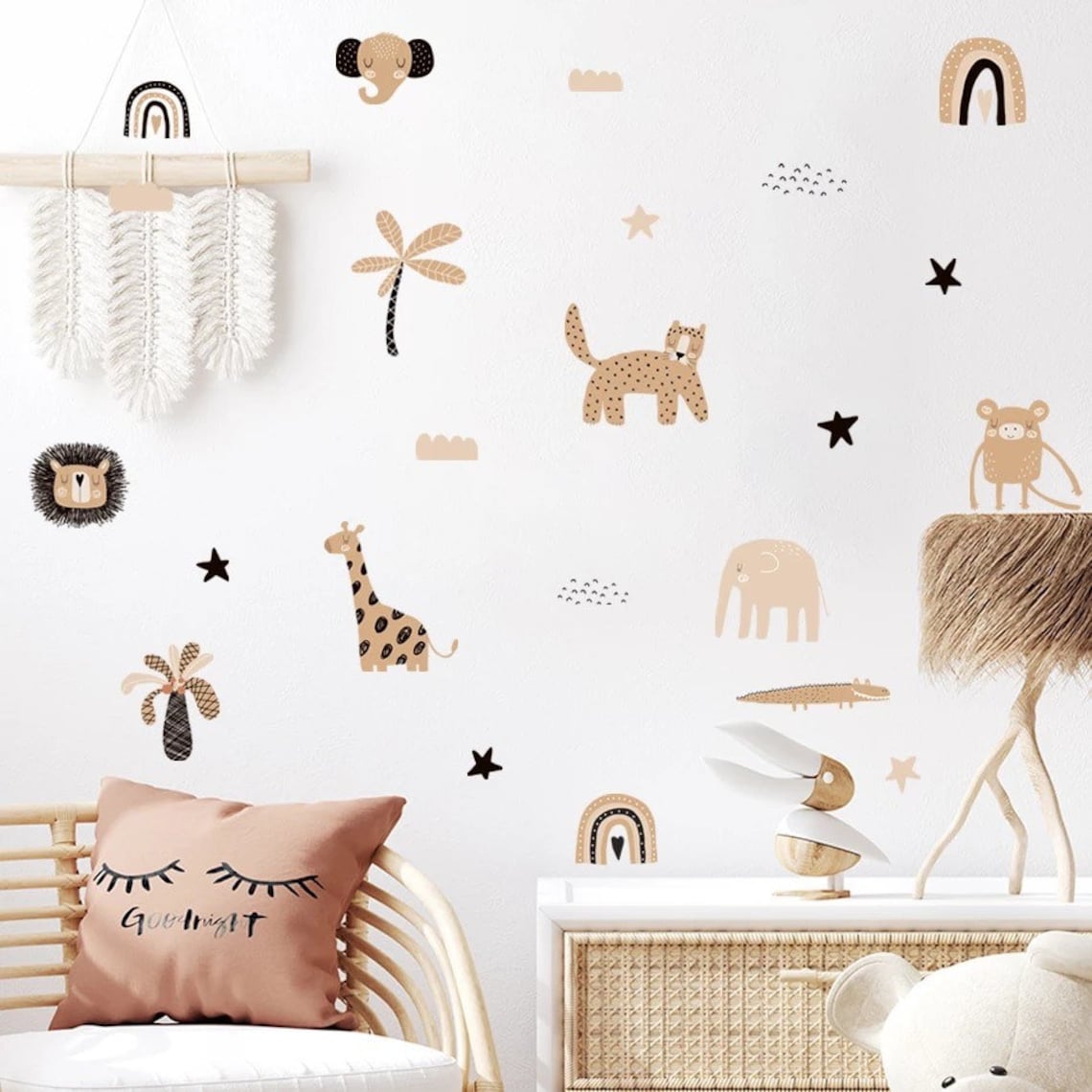 Boho Cartoon Regenbogen Ster S - Baby Nursery Labels recensie en prijs
