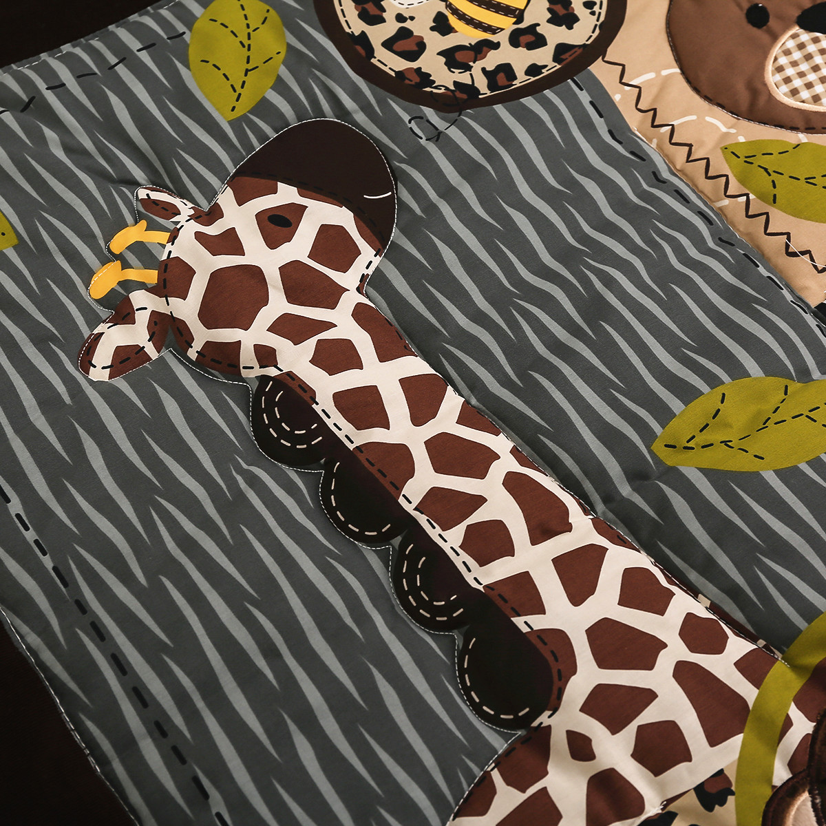 3 Stuks Geborduurde Pasgeboren - Baby Nursery Jungle Animals recensie en prijs